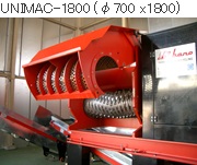 1軸破砕機:UNIMAC-1800