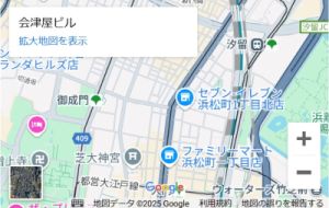 ジェイテック株式会社／東京本社へのアクセスマップ